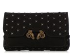 Derek Lam Black Powder Calf Studded Evie Clutch Online now