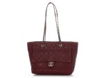 Chanel Vintage Duo Burgundy Tote Sale