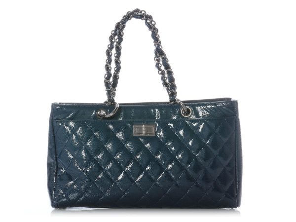 Chanel Blue Diamond Shine Reissue Shopper Online Sale