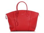 Louis Vuitton Red Veau Cachemire Lockit MM Online Hot Sale