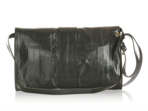 Jimmy Choo Dark Gray Eel Rivera Clutch Supply