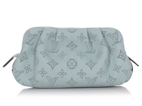 Louis Vuitton Mini Vert Lagon Mahina Scala Pouch For Sale