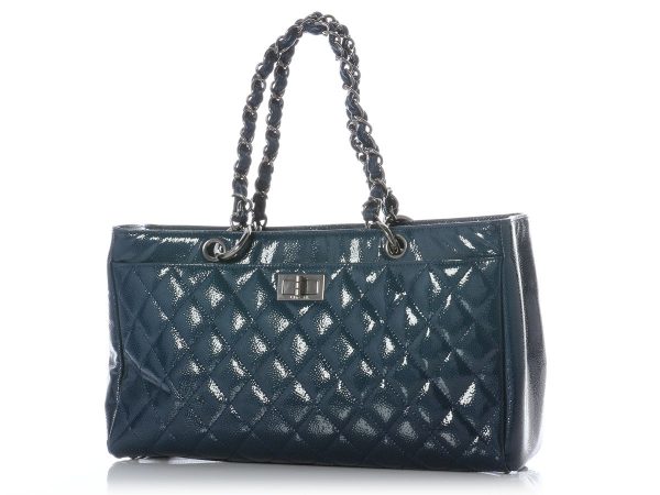 Chanel Blue Diamond Shine Reissue Shopper Online Sale