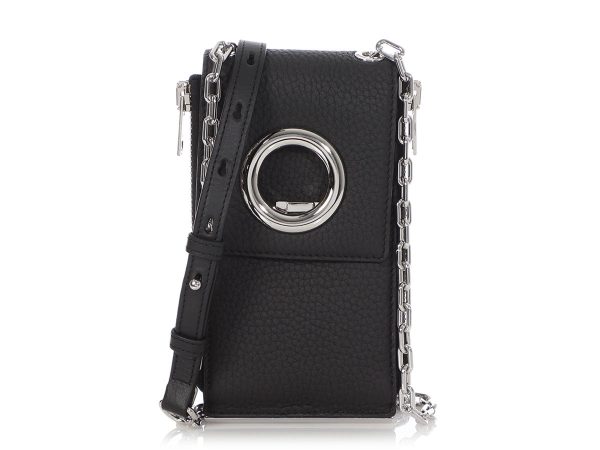 Alexander Wang Black Riot Wallet on a Chain Discount