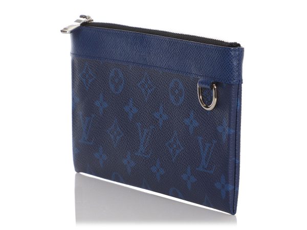 Louis Vuitton Blue Taigarama Pochette Discovery PM Sale