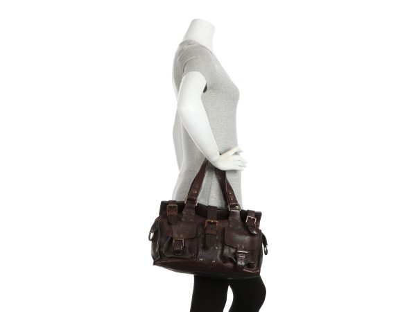 Mulberry Dark Chocolate Darwin Leather Roxanne For Cheap