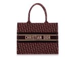 Dior Burgundy Oblique Book Tote Online Sale