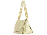 Bottega Veneta Cream Python Shoulder Bag Supply