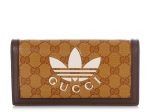 Gucci x Adidas GG Monogram Crystal Canvas Wallet on Chain on Sale