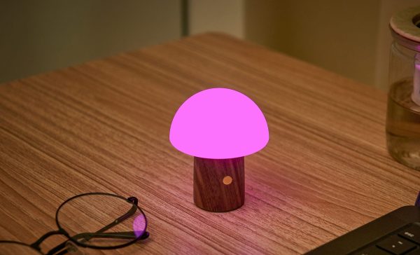 Mini Alice Mushroom Lamp Walnut Online Sale