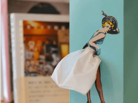 Tissue Box Retro Pin up Girl Blue Fashion