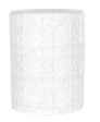 White Criss Cross Patterned Stool Online Sale