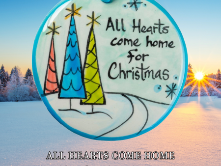 All Hearts Come Home For Christmas Blue Hot on Sale