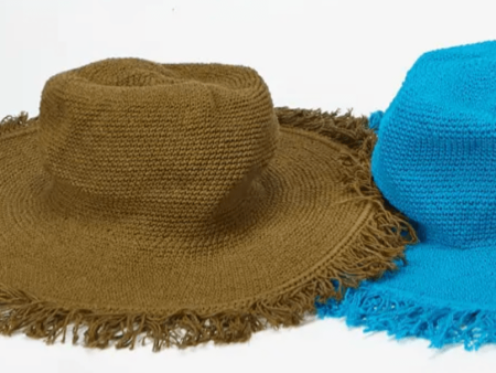 Cotton Hat with Fringe- Medium Online