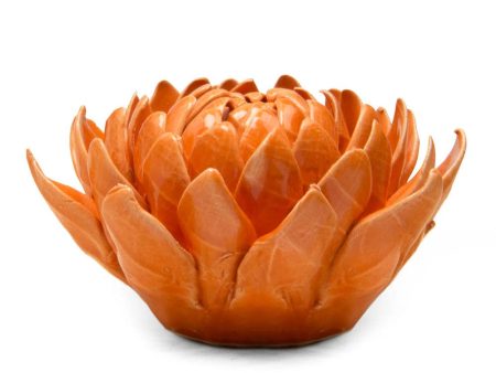 Ceramic Dahlia in Orange Online now