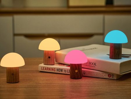 Mini Alice Mushroom Lamp Walnut Online Sale