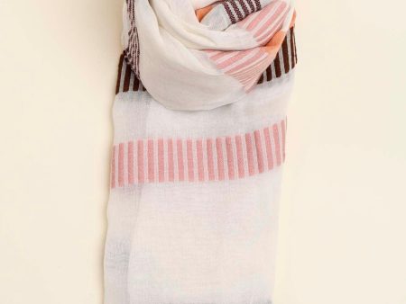 Coastal Breeze Striped Scarf Fashion